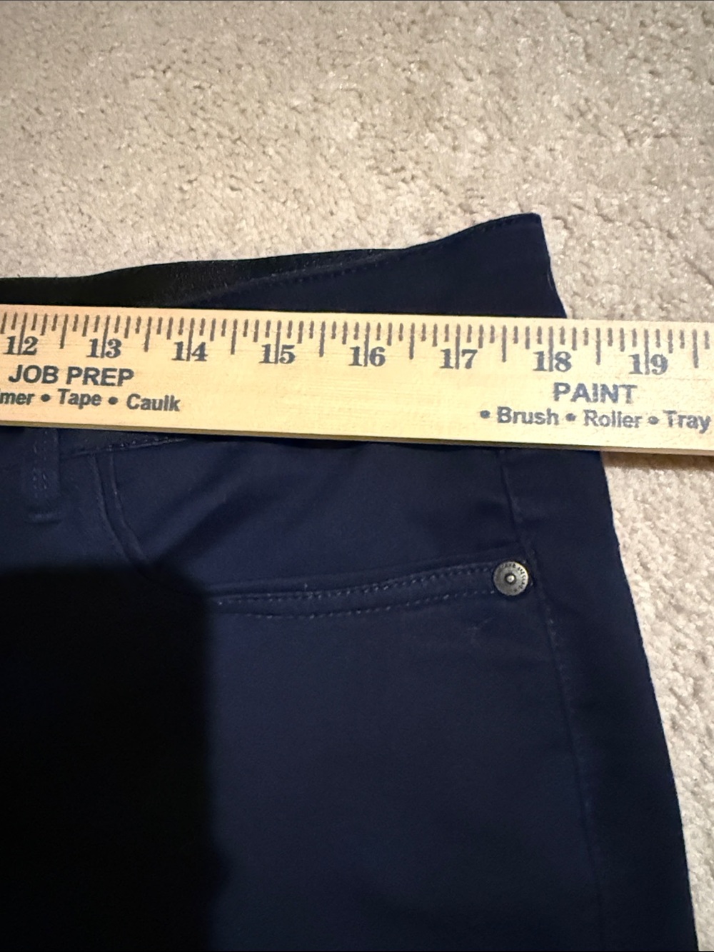 Liz Claiborne Dark Navy Sara Slim Leg Mid Rise Pants - Picture 2 of 9